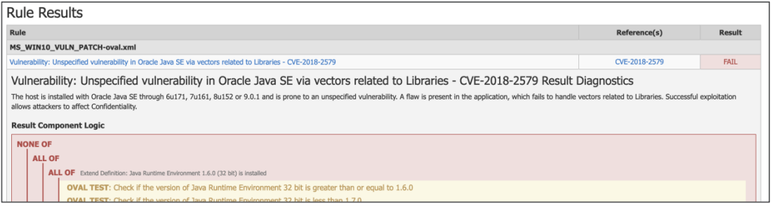Result Component Logic